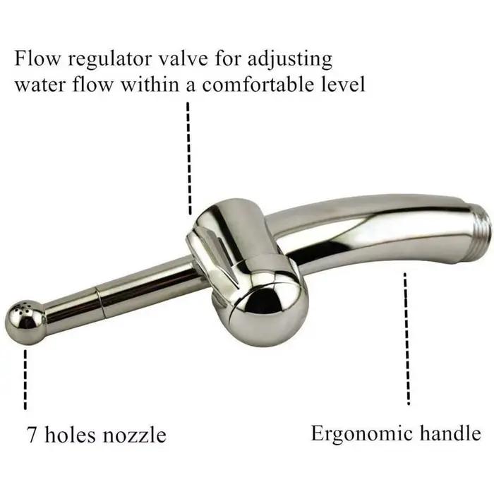 Douche corps propre femme laveuse pistolet de pulvérisation tête vagin rinçage fond de toilette Vaginal Anal Instrument pomme de douche Bidet ensemble