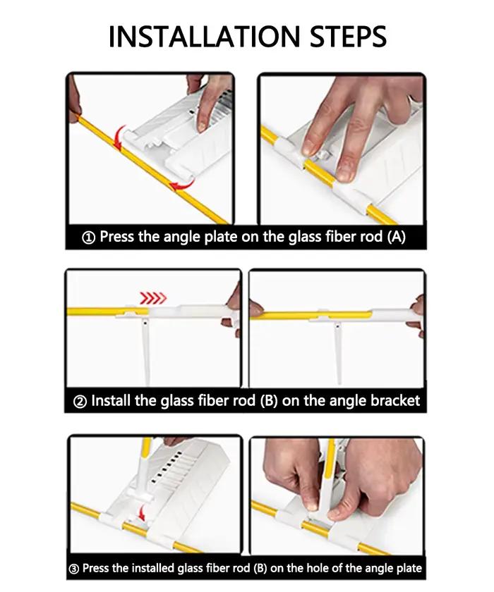 Correcteur d'axe de swing de golf FzcSpeed, entraîneur de swing à angle réglable pour la correction de la posture et de la trajectoire du swing de golf