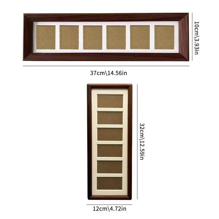 Cadre photo de 3 pouces, cadre d'affichage pour 6 photos, style rétro minimaliste, décoration d'intérieur, ornement pour souvenirs, photos de récompenses