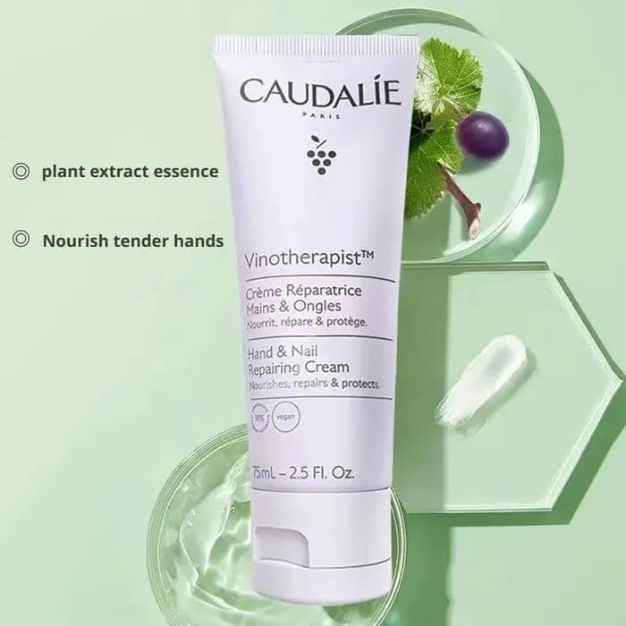 Crème réparatrice pour les mains Caudalie avec beurre de karité et huile de pépins de raisin
