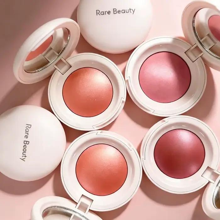 Rare Beauty Shimmer Poudre Poudreuse Blush Highlighter Illuminateur Visage Corps Cosmétiques Poudre Pressée Contrôle du Sébum Maquillage Naturel