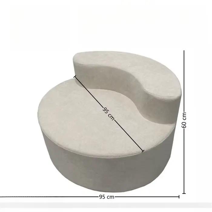 Canapé de sol rond minimaliste Tatami pour salon, canapé individuel en éponge pour couloir, mobilier de chambre moderne sans cadre