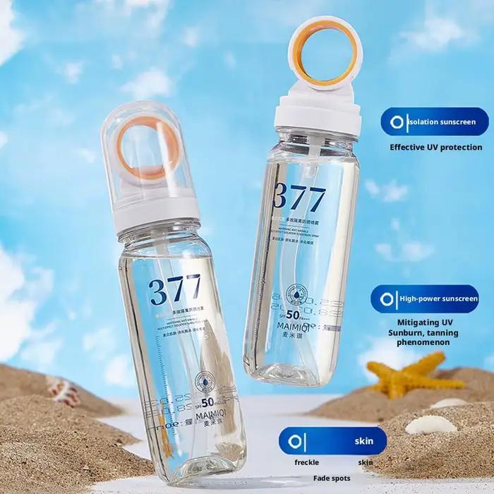 377 Spray de protection solaire SPF50 + Anti-âge Anti-rides hydratant blanchissant crème solaire Spray visage corps cou soins de la peau Spray 2025