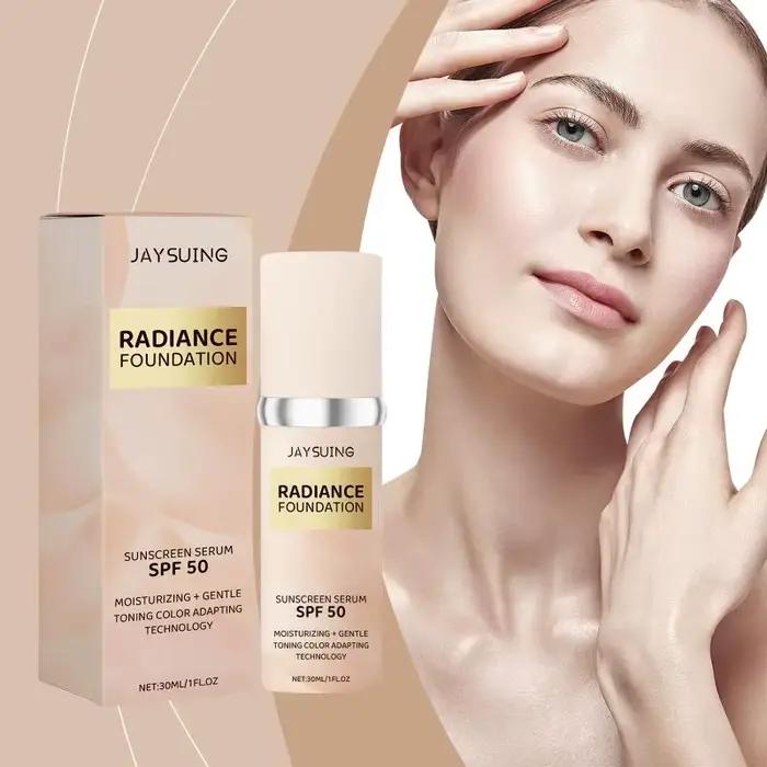 Fond de teint liquide correcteur hydratant et éclaircissant pour le visage
