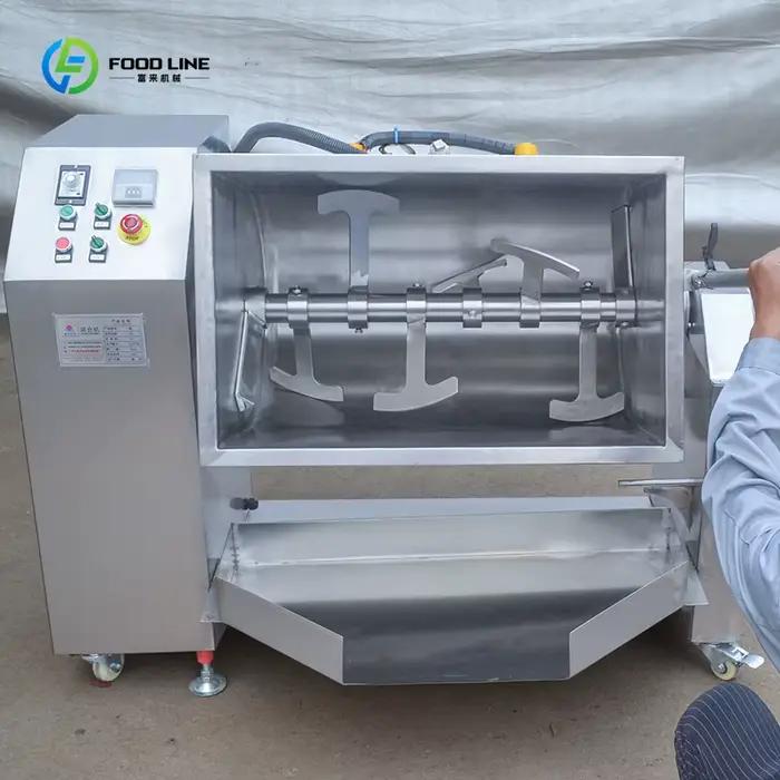 Mélangeur horizontal électrique en acier inoxydable avec fonction de pulvérisation par atomisation pour le mélange de poudres de sucre et de bonbons