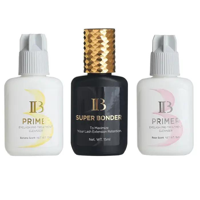 I Beauty Primer Collect Super Bonder Agent fixateur Extension de cils apprêt clair nettoyant ib parfum banane Rose