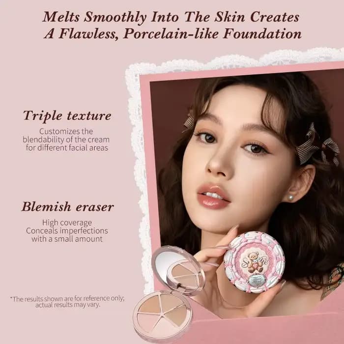 Palette de correcteurs 4 couleurs de la collection Sweetie Bear de Flower Knows
