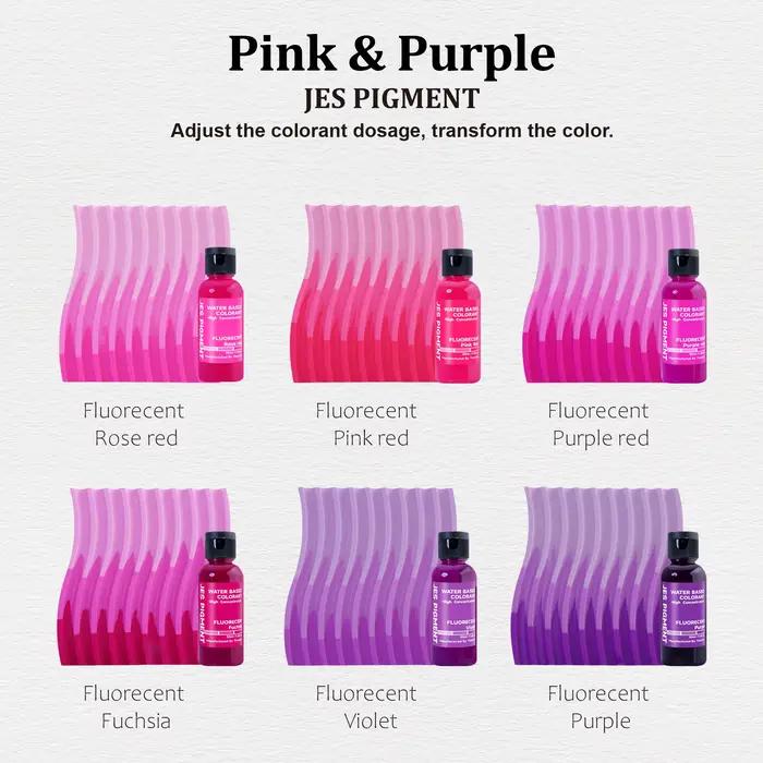 Ensemble de colorants fluorescents, pigments luminescents pour la peinture, la teinture de résine époxy, les loisirs créatifs et la décoration de fêtes à thème.