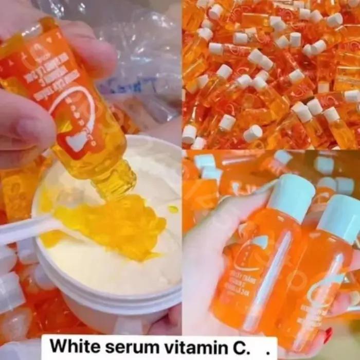 Sérum corporel éclaircissant pour la peau à la vitamine C