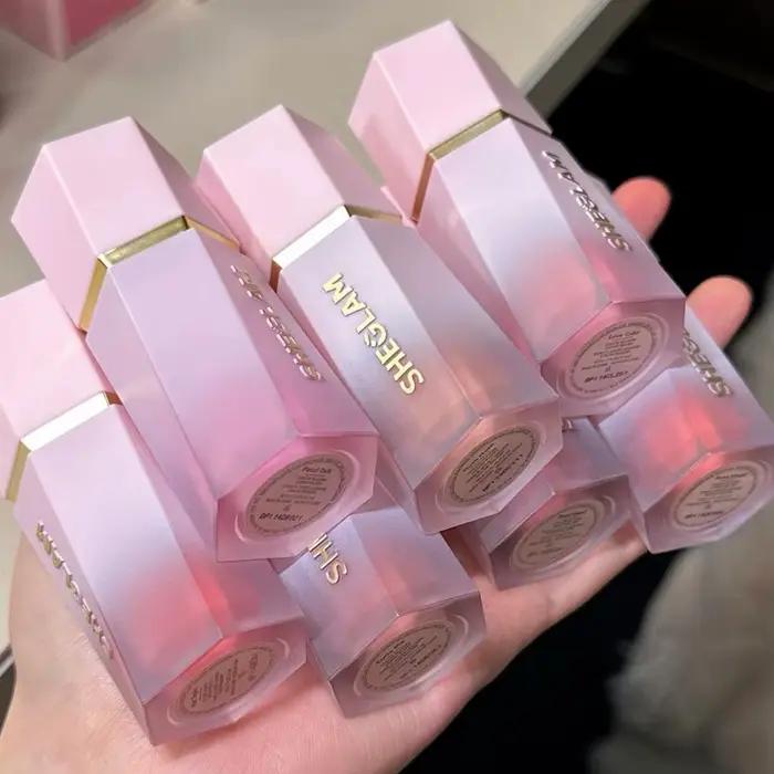 SHEGLAM poudre Blush mat multi-usages brillant à lèvres longue durée éclaircissant léger lisse maquillage