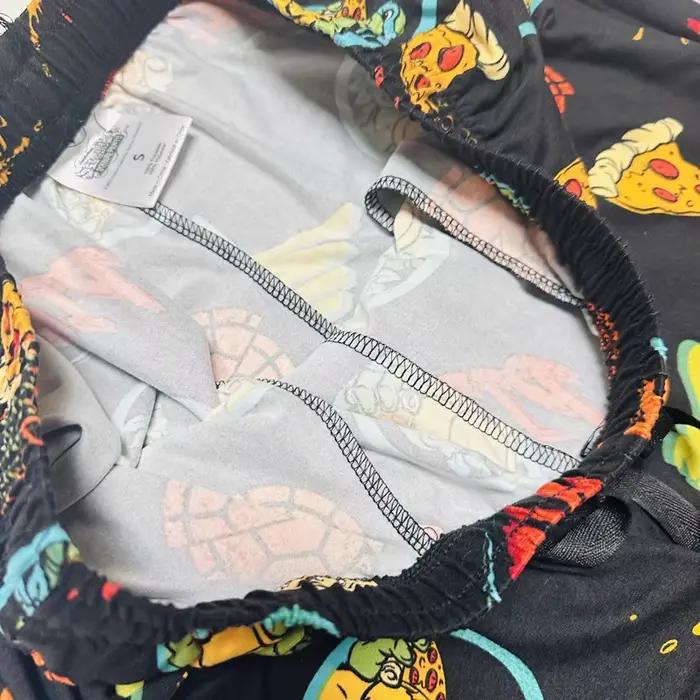 Pantalons de pyjama pour hommes, pantalons de dessin animé, jachère peut l'extérieur, taille moyenne, vêtements de nuit, bas de couchage pour hommes