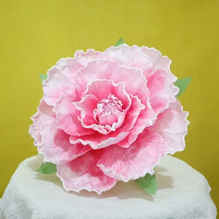 Grandes fleurs artificielles de pivoine de 30/40/50/60/80 cm, branches décoratives pour mariage, fleurs en soie pour décoration murale et intérieure.