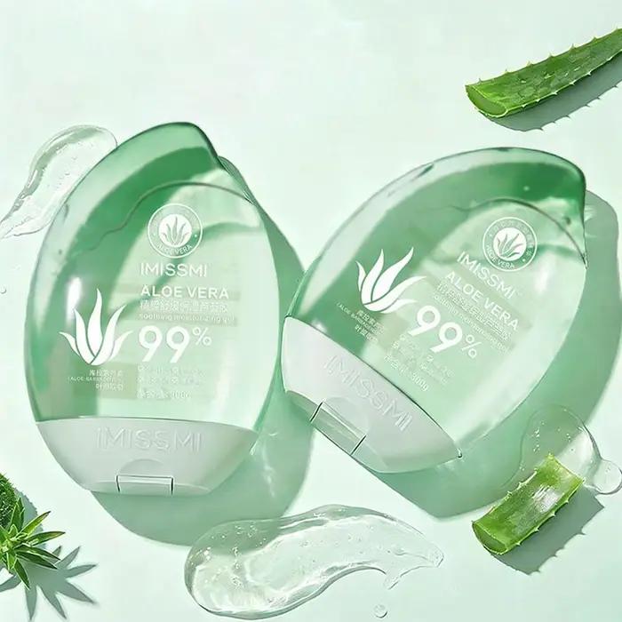 Gel apaisant et hydratant à 99 % d'aloe vera pour soulager les coups de soleil, crème nourrissante hydratante pour le visage et le corps, soin de la peau