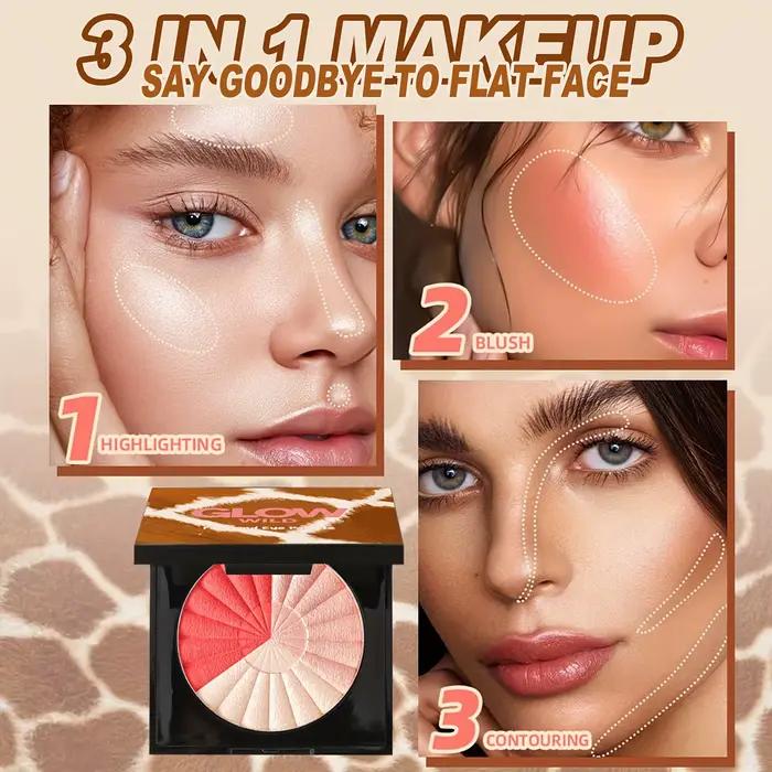 Palette de maquillage 3 en 1