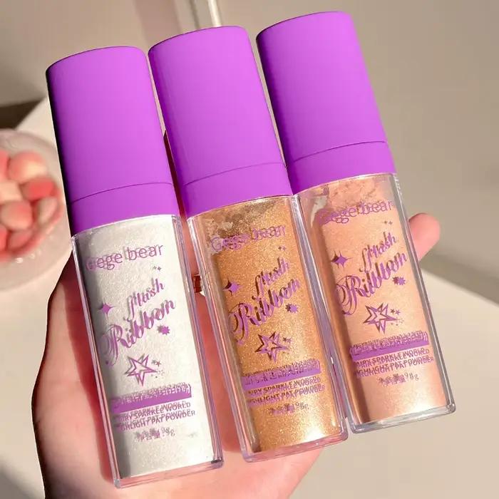 Surligneur poudre blanc clair De lune Polvo De Hadas paillettes miroitant Contour ombrage illuminateur pour femmes visage corps maquillage