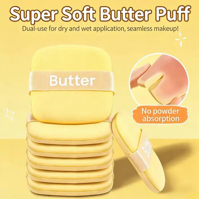 Éponge de maquillage en forme de gaufrette ultra-douce non absorbante pour fond de teint et poudre