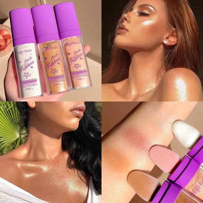 Surligneur poudre blanc clair De lune Polvo De Hadas paillettes miroitant Contour ombrage illuminateur pour femmes visage corps maquillage
