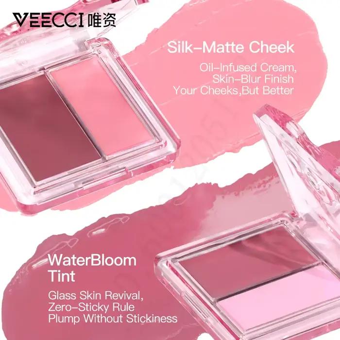 VEECCI – fard à joues aqueux bicolore