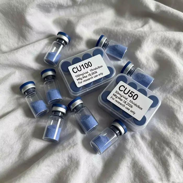 (Poudre de cuivre GHK-Cu lyophilisée de haute qualité