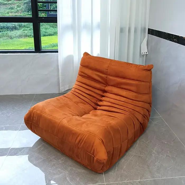 Canapé de sol paresseux, chaise de feu douce, pouf sans accoudoirs, pour Salon, chambre à coucher, Salon, bureau, canapé en mousse à siège unique