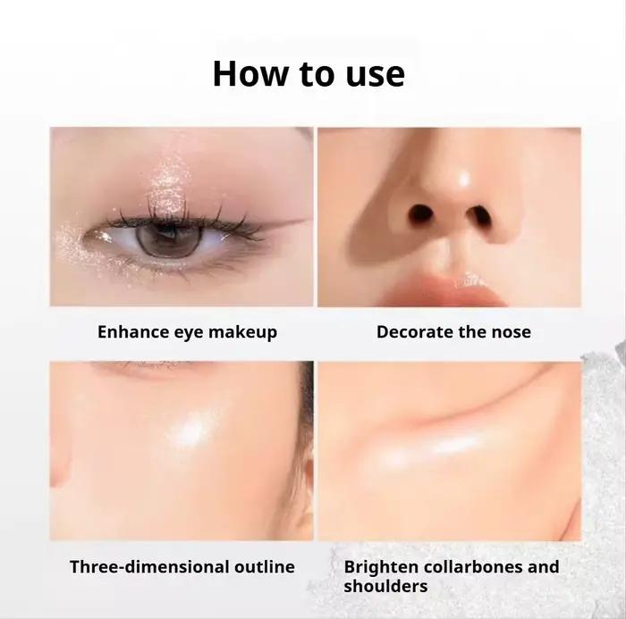 FOCALLURE surligneur bronzant crème monochrome haute brillance doré longue durée naturel mat correcteur contour maquillage