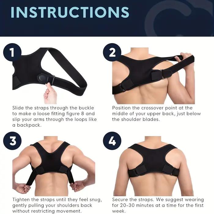 Ceinture de soutien dorsal ajustable pour corriger la posture - Respirante, antidérapante, soutien ergonomique pour une meilleure posture, adaptée pour la position assise
