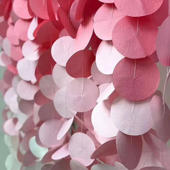 Guirxiété Murale en Papier Crêpe Dégradé Rond, Fournitures de ixd'Anniversaire et de Mariage, Décoration à Faire Soi-Même
