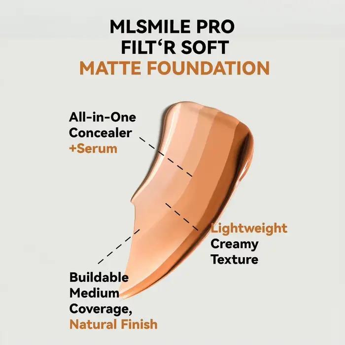 Fond de teint liquide matifiant couvrance totale velours longue tenue maquillage quotidien du visage résistant à l'eau transpiration occasions spéciales à offrir six teintes disponibles