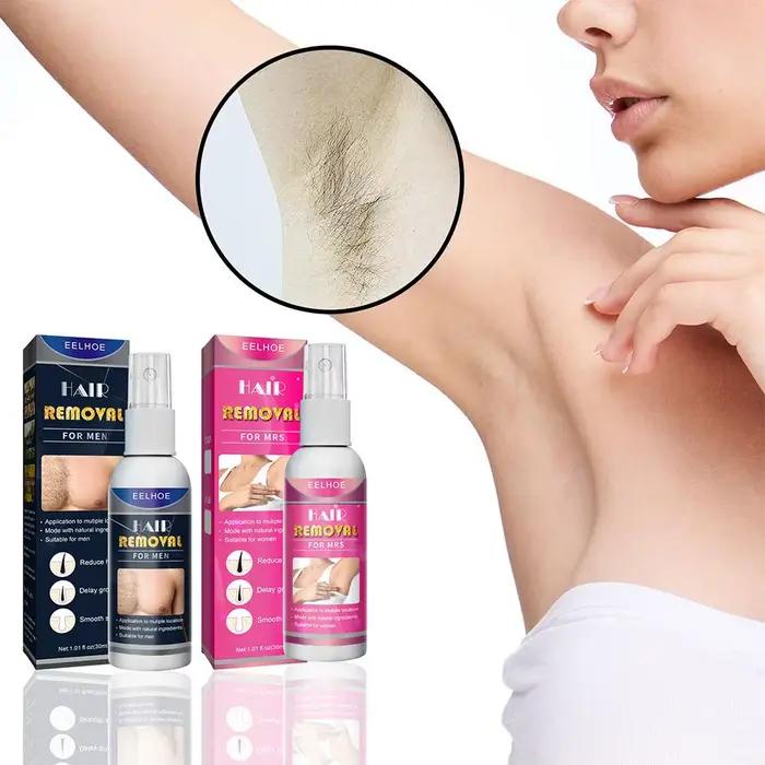 Épilateur Permanent indolore Super naturel pour femmes et hommes, crème dépilatoire pour tout le corps, Spray d'épilation puissant, 1/2 pièces