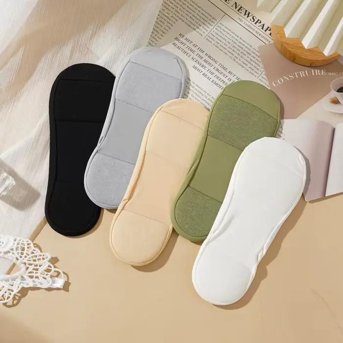 5 paires de chaussettes invisibles à coupe basse pour femmes, avec fond en éponge, antidérapantes, résistantes à l'usure, confortables, chaussettes décontractées pour chaussures à talons hauts