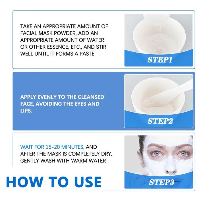 Poudre de masque HA anti-âge 100g - Avec pince à épiler