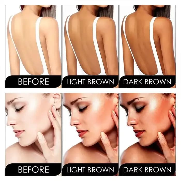 Crème Bronzante Visage et Corps Longue Durée – Autobronzant Naturel Nourrissant et Protecteur Contre les Rayons UV