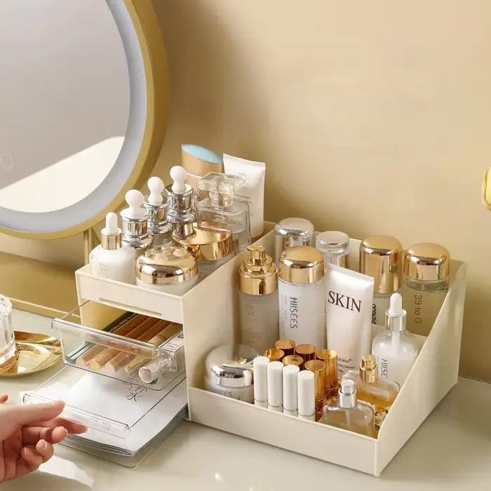 Boîte de rangement transparente pour maquillage