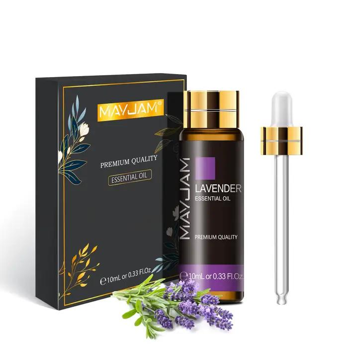 Flacon d'huiles essentielles pures, senteurs, arbre à thé, lavande, eucalyptus, 10 ml,