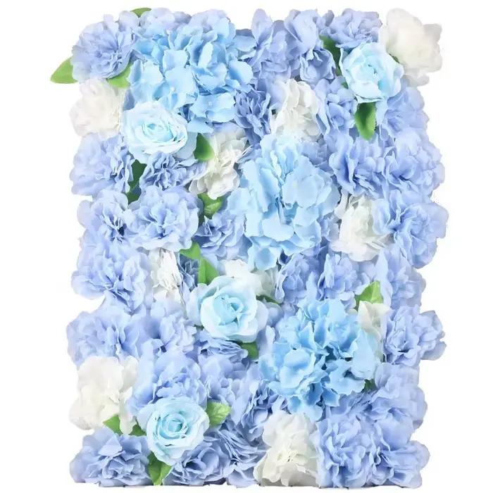 Mur de Fleurs Artificielles de 40x60cm, Accessoires de Photographie, Décoration Fausse Fleur, Arrière-Plan de Mariage