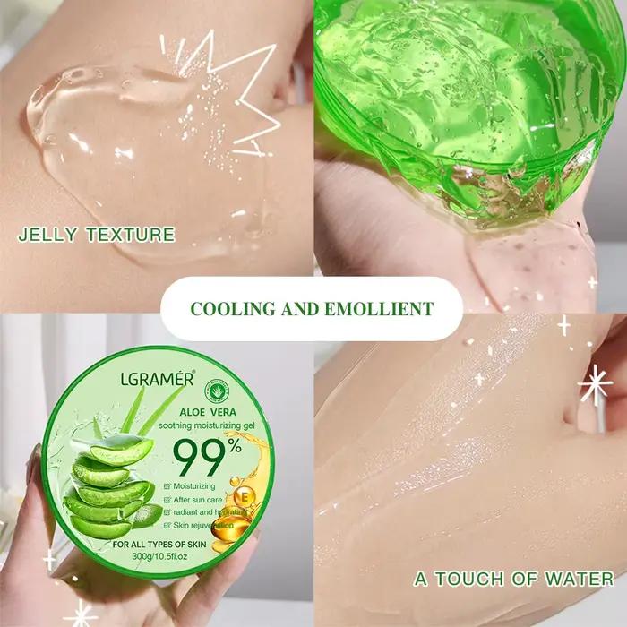 Gel hydratant à l'aloe Vera, soin rafraîchissant, Non collant, crème pour le visage, sans lavage, nourrissant en profondeur, maintient la peau, gomme à l'aloe Vera