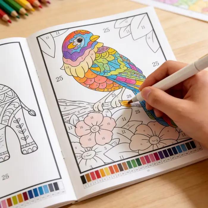 Un livre de coloriage pour adultes avec 32 motifs de plantes et d'animaux, un livre de coloriage et de relaxation anti-stress, un bon cadeau artistique