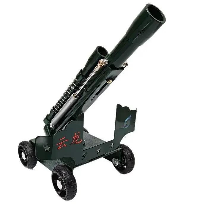 Modèle de canon en métal avec retour de canonnade, canon à glissière Dragon à canonnée lisse, jouet souvenir de voyage, cadeau de fête d'anniversaire ou de remise de diplôme