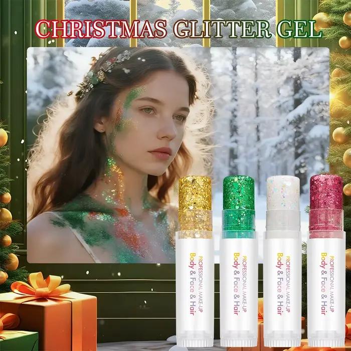 Paillettes pour le corps et le visage brillance longue durée maquillage fêtes Noël occasions spéciales