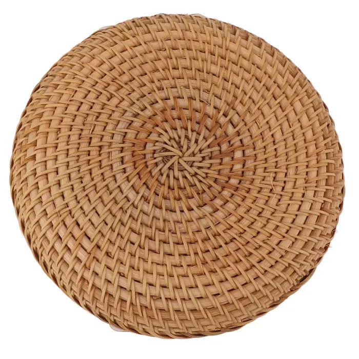 Escalier de service traditionnel en rotin naturel, tissé à la main, élégant, fruits, comptoir de cuisine, table, en option, 19cm, 22cm, 25cm