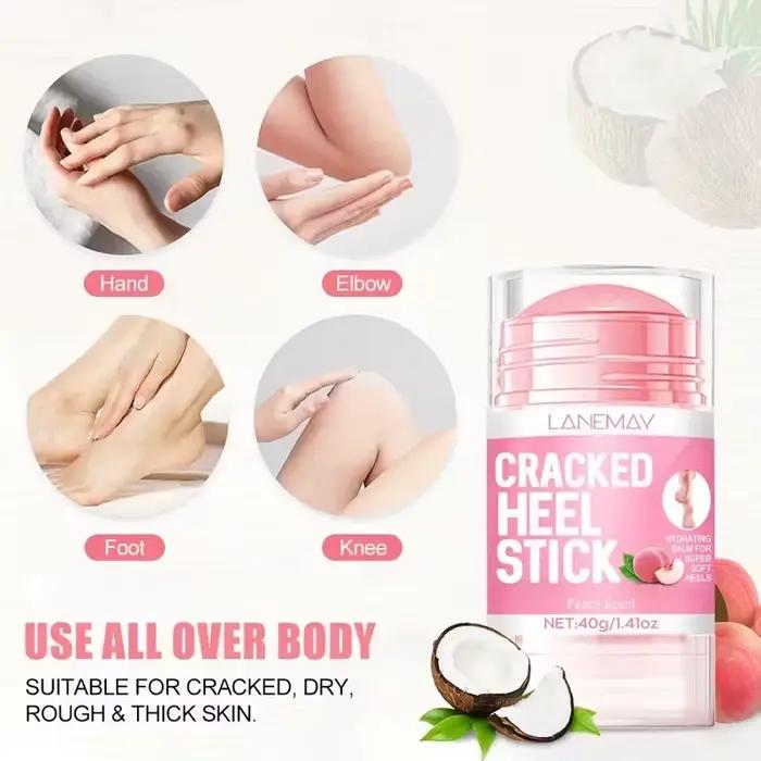 Baume hydratant nourrissant pour les pieds au pêche