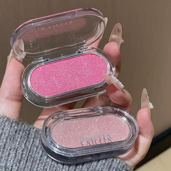 Palette de Fards à Paupières Scintillants et Lumineux, Poudre de Contour Visage, Bronzer Effet Lumière Aquatique, Cosmétiques Yeux Charmants