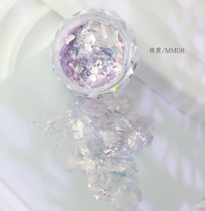Paillettes Nuageuses Aurore Rêveuse – Poudre Opale Irisée
