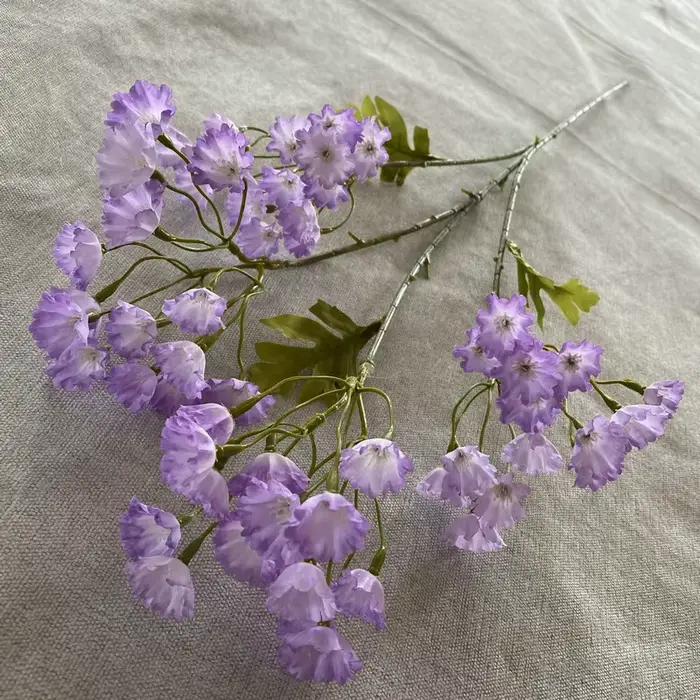 Bouquet d'herbe pour amoureux, violet, ne me m'oubli pas, décoration de fête de mariage pour maison de campagne, fleur artificielle de noël florale