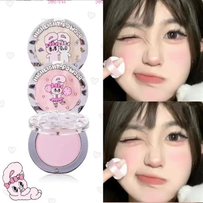 FLdéfend TE BUNNY-Poudre Monochrome Éclaircissante Naturelle pour le Visage