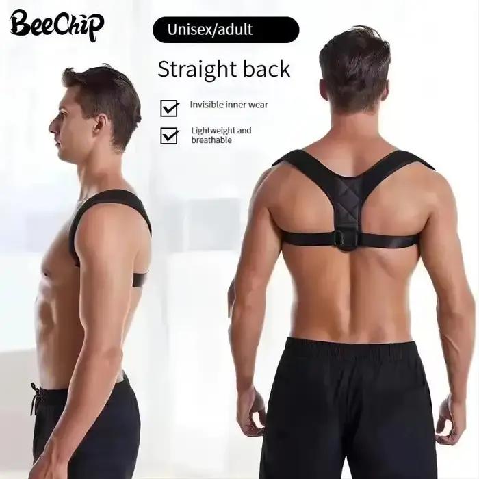 Ceinture de ration de posture du dos unisexe, prévention bossue, ration de position assise, corps respirant qui fait saillie