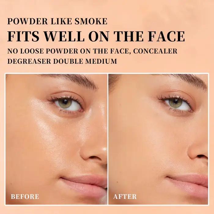 Poudre pressée QIBEST, poudre fixante pour le visage