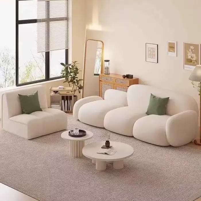 Canapé de sol en peluche pour adultes, salon confortable, appartement, design, salon élégant, Divani Da Soggiorno, accessoires pour la maison