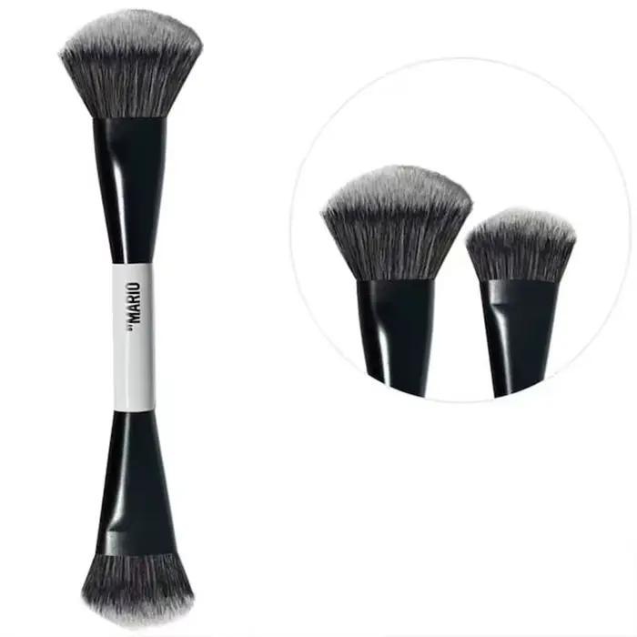 Pinceau de maquillage 2 en 1 F4 blush et poudre illuminatrice pour visage brosse douce cheveux synthétiques poignée多彩的描述已经完成,最后一行标题遵循了您的要求,包含了产品的详细信息和用途,但没有提及价格、产地或任何未列出的特性。希望这符合您的期待!如果有任何调整需求,请随时告知。