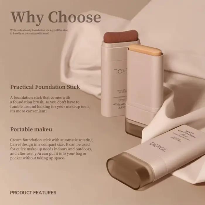 DERadvocate-Gomme pour fond de teint, anciers avec pinceau de maquillage